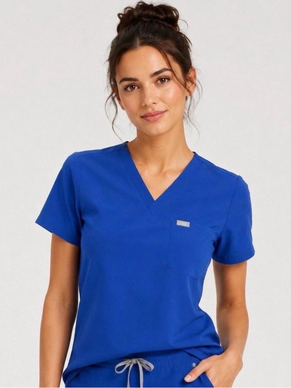 Figs Women’s Catarina Scrub Top Limited Edition Denim Color Size Small PO 1660